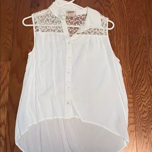 Button down tank top